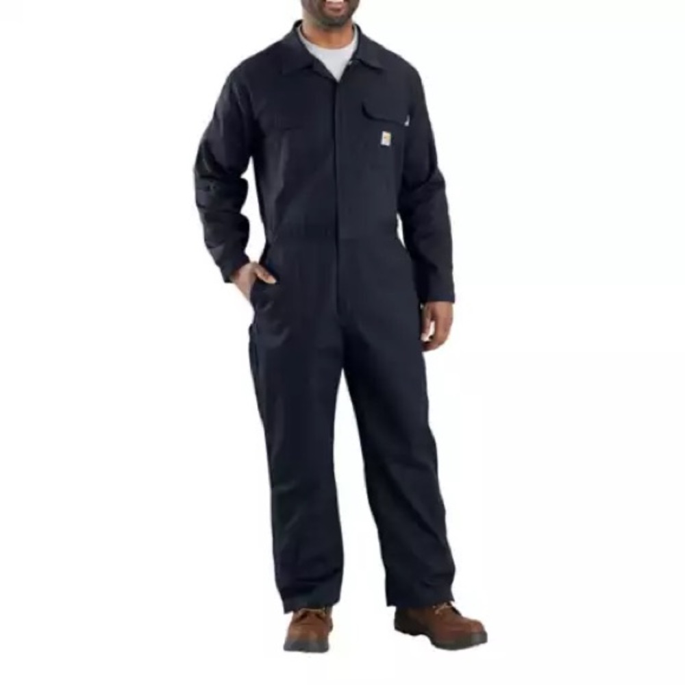 Carhartt FR Navy Coveralls - 36 Short